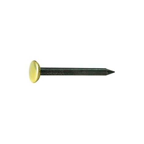 10CF CHIODO IN ACCIAIO CON TESTA IN OTTONE PZ.100  mm. 2x25