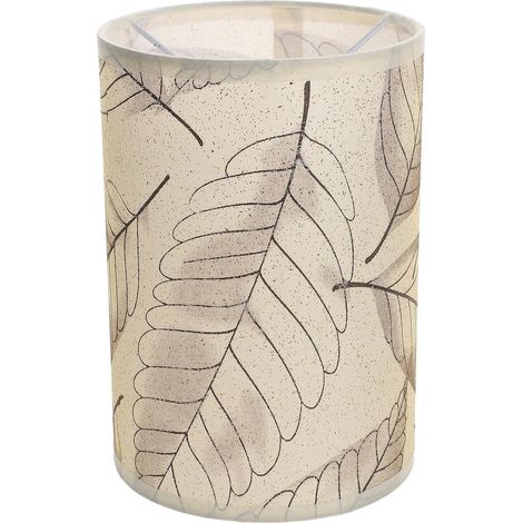 Abat-jour en tissu beige, petit abat-jour décoratif pour douilles E27. Design simple et élégant, idéal pour les lampes de chevet, les salons et les bureaux. (1/5)