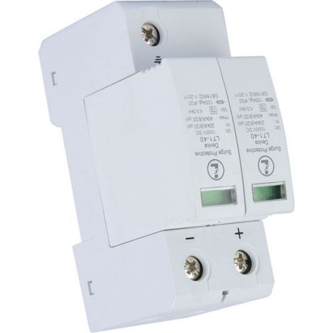 Parasurtenseur 2P Dispositif de Contre Surtensions DC Parafoudre Photovoltaïque Basse Tension(40KA) auto exterieure (1/4)