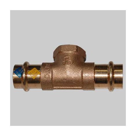 RACCORDO BRONZO TEE FEMMINA A PRESSARE  15 x 1/2 x 15     MADE IN ITALY