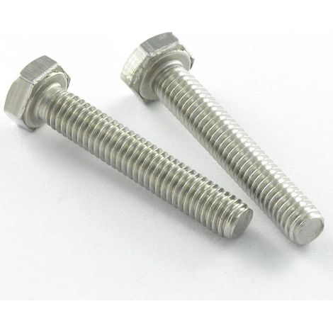 Vis métaux Tête hexagonale TH Inox A2 M12X30 Filetage total-30 pièces