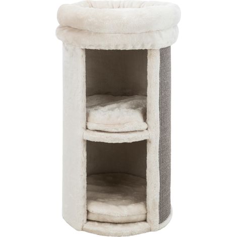 Tour de Niche pour Chat à 2 étages - Plate-Forme supérieure avec lit Amovible - Coussins Amovibles - 40 x 40 x 73,7 cm (1/5)