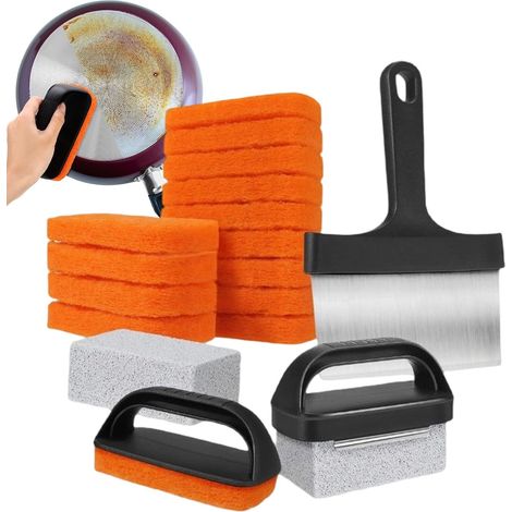 Nettoyeur de plaques de barbecue - kit de nettoyage multifonction pour (1/5)