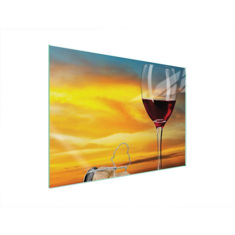 PLACA PROTECTORA DE VIDRIO PARA ESTUFA 70x52 VINO (1/5)