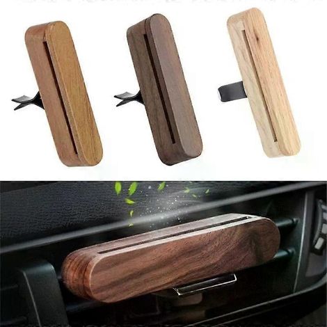Auto-Lufterfrischer-Clips aus Holz für die Lüftungsschlitze, langlebiger Diffusor für ätherische Öle – für ein luxuriöses Fahrerlebnis (D7YA) (1/4)