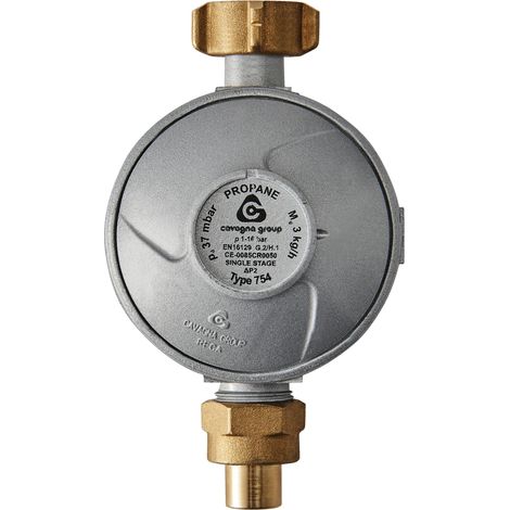 Favex – Détendeur gaz basse pression propane 3kg/h 37mbar – Raccord écrou bouteille – Sortie à souder 12mm – Pour installations artisanales