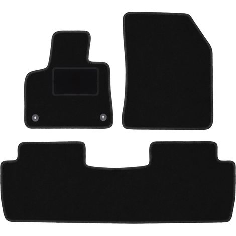 Alfombrillas de terciopelo negro para Citroën C5 Aircross (2019-)
