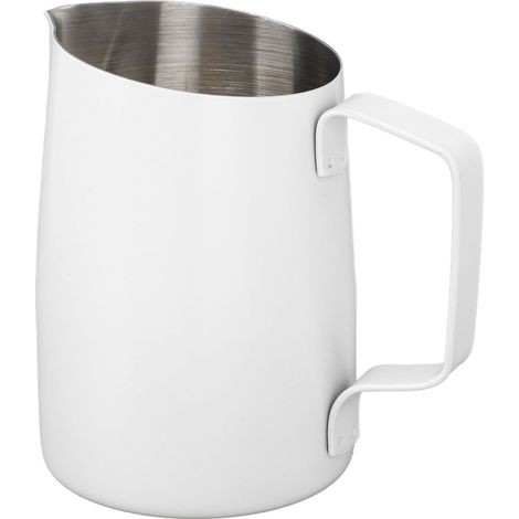 Milchaufschäumkännchen (450 ml), Edelstahl 201, mit integrierter Waage, ideal zum Aufschäumen von Milch, für Zuhause oder Café (1/5)