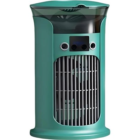 Mobile Klimaanlage, 880 ml Lufterfrischer, 4-in-1 Mini-Mobile Klimaanlage mit 3 Geschwindigkeiten, Säulenventilator, leise Mini-Klimaanlage, tragbare Klimaanlagen für Zuhause, Büro (grün) [Energieklas