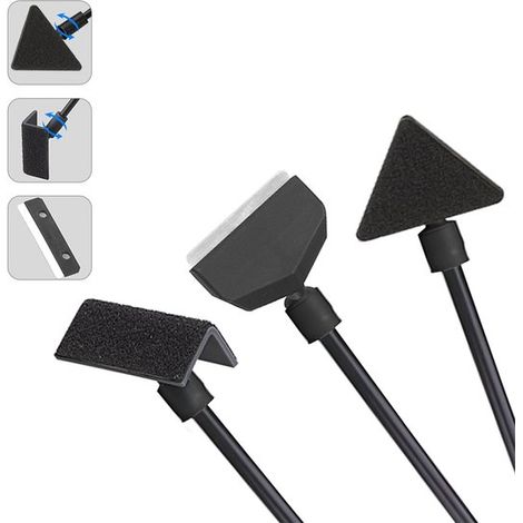 Brosse de nettoyage pour aquarium - Outil de nettoyage 3 en 1 pour aquarium - Nettoyeur de vitres d'aquarium - Nettoyeur d'aquarium - Nettoyage simple et efficace - Kit de nettoyage pour aquarium - Ki (1/5)