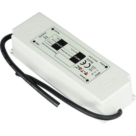 V-TAC VT-22061 Alimentation led slim 60W 12V 5A étanche IP67 en plastique - SKU 3234