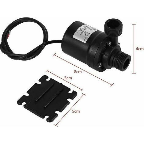 800l/h 22w G 1/2 '' Dc 24v Pompe À Eau Submersible Pour Fontaines Aquarium Étang Piscine Étang (1/2)