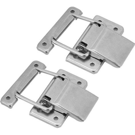 Stück Türriegel, Riegelverschluss, Hebelverschluss, Edelstahl-Federriegel für Boxen, Schubladen, Schränke, Erste-Hilfe-Sets (1/4)