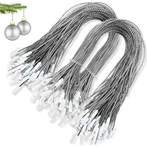 200 Stück Weihnachtsbaumschmuck-Anhänger mit Druckknopfverschluss, zur Dekoration und Verzierung (1/5)