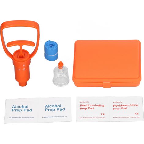Suceur de Venin d'Urgence pour Morsures - Outil d'Extraction avec Ventouse et Garrot (1/5)