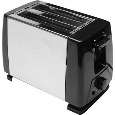 Black Extra Wide Slot Toaster, 2 Slices, Fully Automatic Sandwich Maker, Multifunctional Breakfast (1/5)