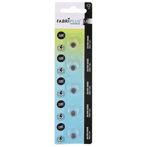 Pila boton sr621/363 1,5v fabriplus ox.plata o% mercurio 20x5x0,5 cm