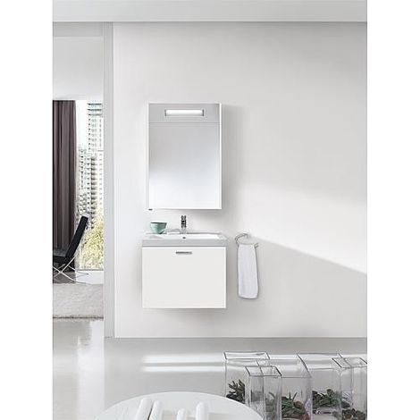 Ensemble de meubles de salle de bains EKRY série MBK blanc brillant (1/5)
