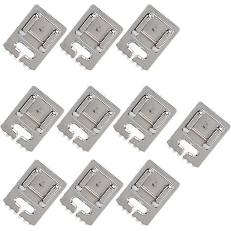 10 Pieds Presseurs à Rainures pour Machine à Coudre Domestique en Acier Inoxydable - Lot de 10 Pièces (1/5)