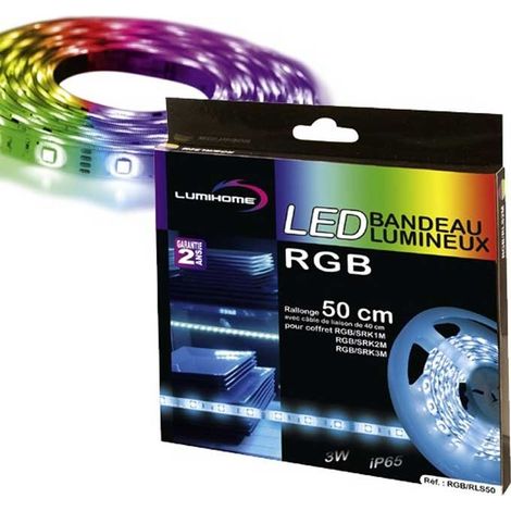 Cinta LED RGB de 50 cm (extensión) Lumihome®