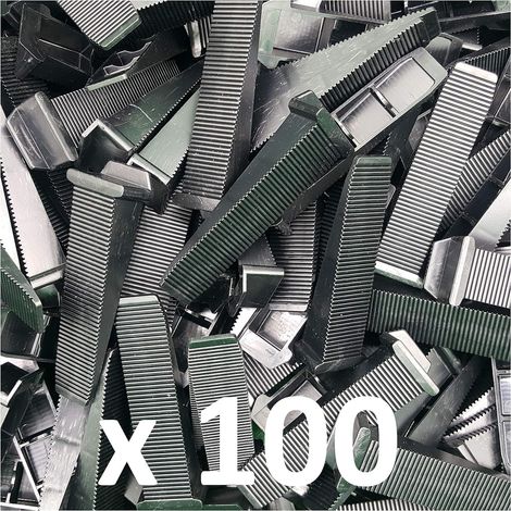 Croisillons de Nivellement 100 Pièces Base Fine Polycarbonate Ajustement Précis Sol et Mur Carrelage 3-16mm (1/5)