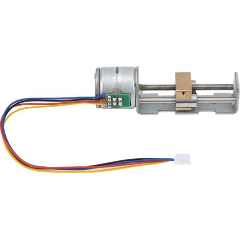 20mm Mini Linear Screw Motor, Small Actuator, 2-Wire, 4-Phase with Gearbox, High Performance for Small DIY Sliders, Measuring Equipment, etc. (1/5)