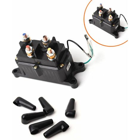 Seilwinden-Magnetrelais für 12-V-Hochleistungs-Elektroseilwinden-Upgrade, entspricht 250 A Ampere für ATV/UTV (1/4)