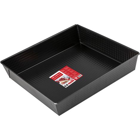 Backblech 30 x 25 x 6 cm, schwarz