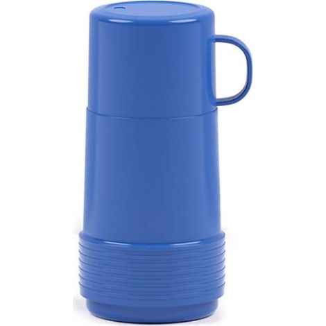Valira Thermos da 0,25 L per liquidi con Bottiglia di Vetro isolata a Doppia Parete Made in Spain, Colore Blu (1/3)