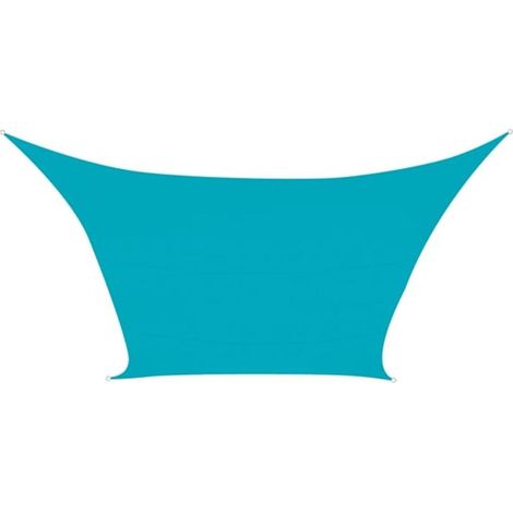 Velleman Telo ombreggiante quadrato blu azzurro 3,6x3,6 m