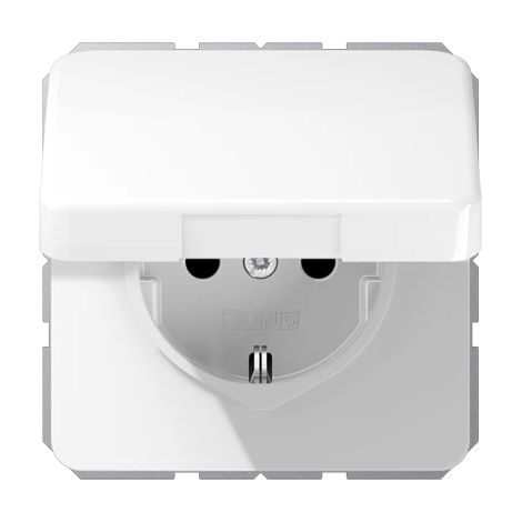 JUNG CD 1520 BFKIKL WW TIPO F BLANCO CAJA DE TOMACORRIENTE - CAJA REGISTRADORA