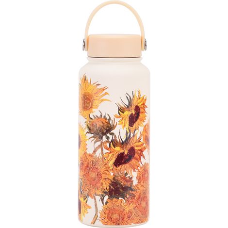 Nouveau Modèle 2025 Gourde Isotherme Portable 1L Vacuum Grande Capacité Sport Grande Ouverture Impression (1/5)