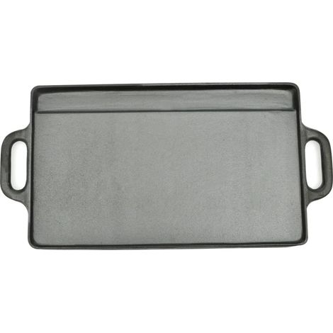 Plateau de gril réversible Fonte 50x23 cm