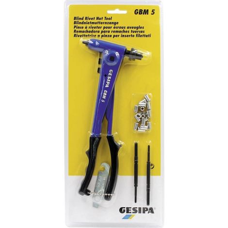Presa per rivetti ergonomica Gesipa GBM 5 in alluminio