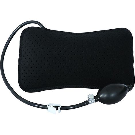 oreiller Lombaire Gonflable (noir), Support Lombaire Portable Et Lavable, Oreiller Lombaire Ferme Et Respirant Pour Hommes Et Femmes (1/5)