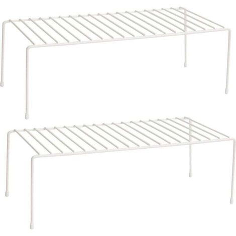 Set di 2 ripiani modulari per mobili da cucina, organizer per riporre oggetti.