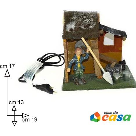 Scenario mestieri per presepe con movimento per decorazioni addobbi di natale (1/5)