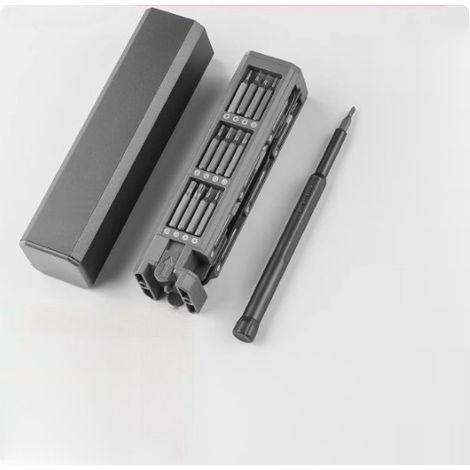 (44 pièces)Ensemble de tournevis électriques portables rechargeables multifonctionnels avec affichage de puissance et éclairage LED avant (1/5)