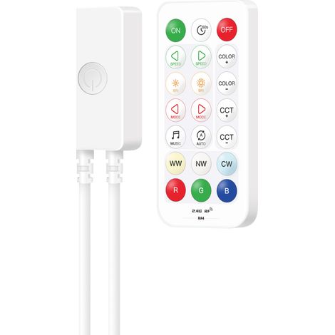 SP645E Five-Channel PWM RGBCCT LED Bluetooth Music Controller with Seven Colors + Dual Ambient Color Temperature Adjustment