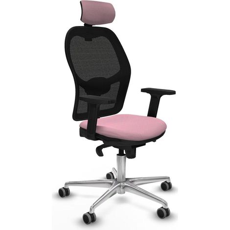 Piqueras y Crespo Jorquera Chaise de bureau rose ergonomique (1/3)
