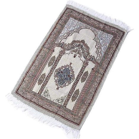 Tapis de prière en coton, tapis décoratif musulman, lot de 1, multicolore (1/5)