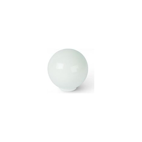 REI – Lot de 6 boutons de meuble boule blanc ABS – Finition brillante – Diamètre 29 mm – Fixation par vis – Hauteur 31 mm – Profondeur 28 mm (1/3)