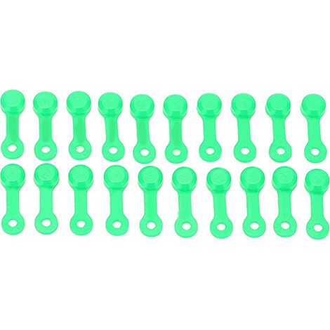 20 pièces bouchons de protection pour raccords graisseurs, vis de purge et équipements automobiles - Couleur vert fluo (lumineux) - Antipoussière (1/5)