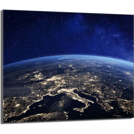 Placa protectora de vidrio para estufa 60x52 Tierra (1/5)