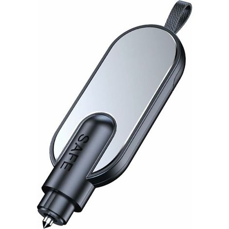 Marteau de sécurité pour Voiture,Brise-vitre avec Coupe-Ceinture de sécurité - Auto Car Window Glass Hammer Breaker Metal Emergent Escape Tool pour l'auto-Sauvetage (1/4)