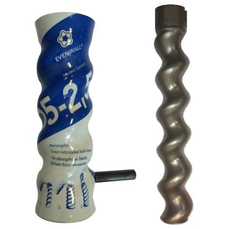 Stator + Rotor D5-2.5 à paroi égale - Pompe à vis complète bleue