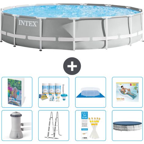 Intex Piscina Prism Frame Rotonda - 457x107 cm - 9-pezzi  S683 (1/4)