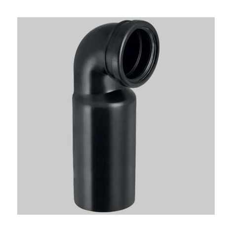CURVA WC 90° PE PROLUNGATA PER WC SOSPESO - 90/90