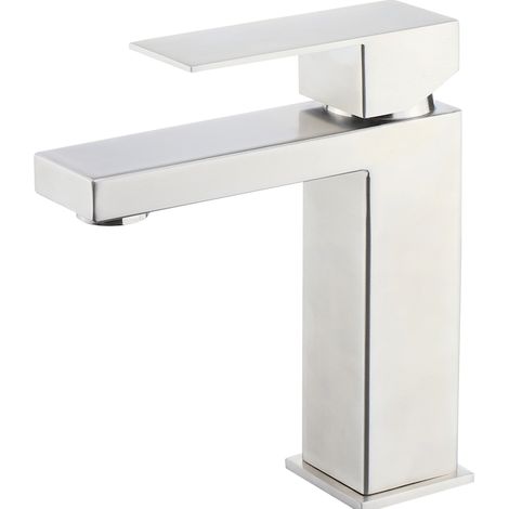 Robinet De Lavabo Sur Plage 001 En Laiton Nickel Brossé (1/3)