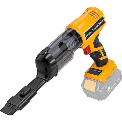 Aspirateur électrique sans fil portable DeWalt 18 V : aspiration puissante et design léger et maniable. (1/5)